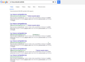 Posicionament organic a google