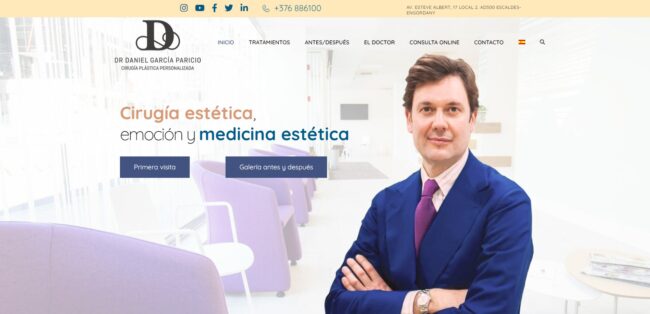 Disseny web Cirurgia Estètica Andorra