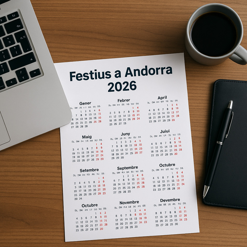 Calendari laborable Andorra 2026